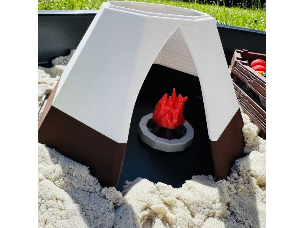 Velké teepee s odnímatelnou střechou