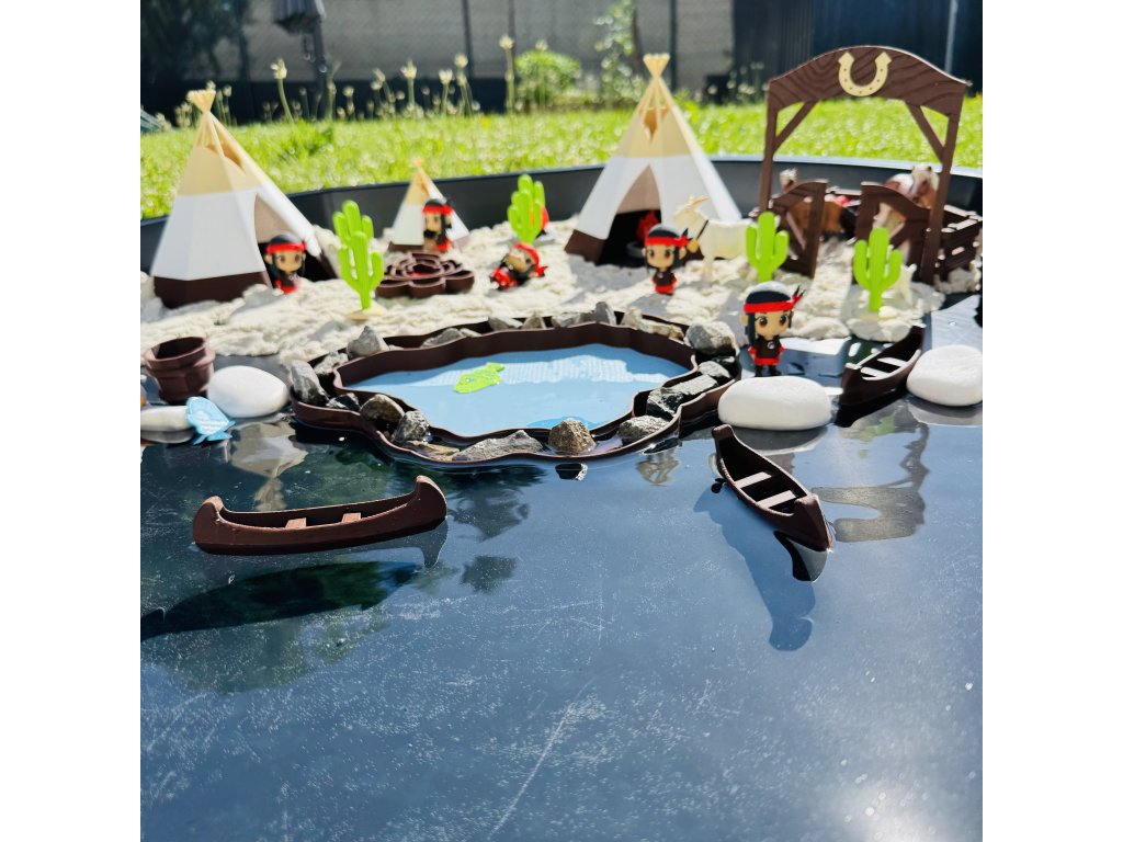 Velké teepee s odnímatelnou střechou