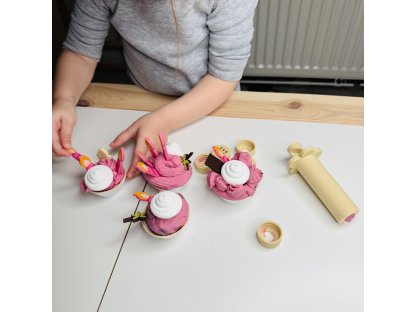 Cupcake mističky na modelínu – sada 4 ks 2