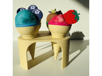 Doplňky ke hře na jídlo – sada pro zdobení zmrzlin, cupcaků a dortů