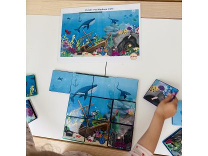 Puzzle - Pod hladinou moře - pdf soubor