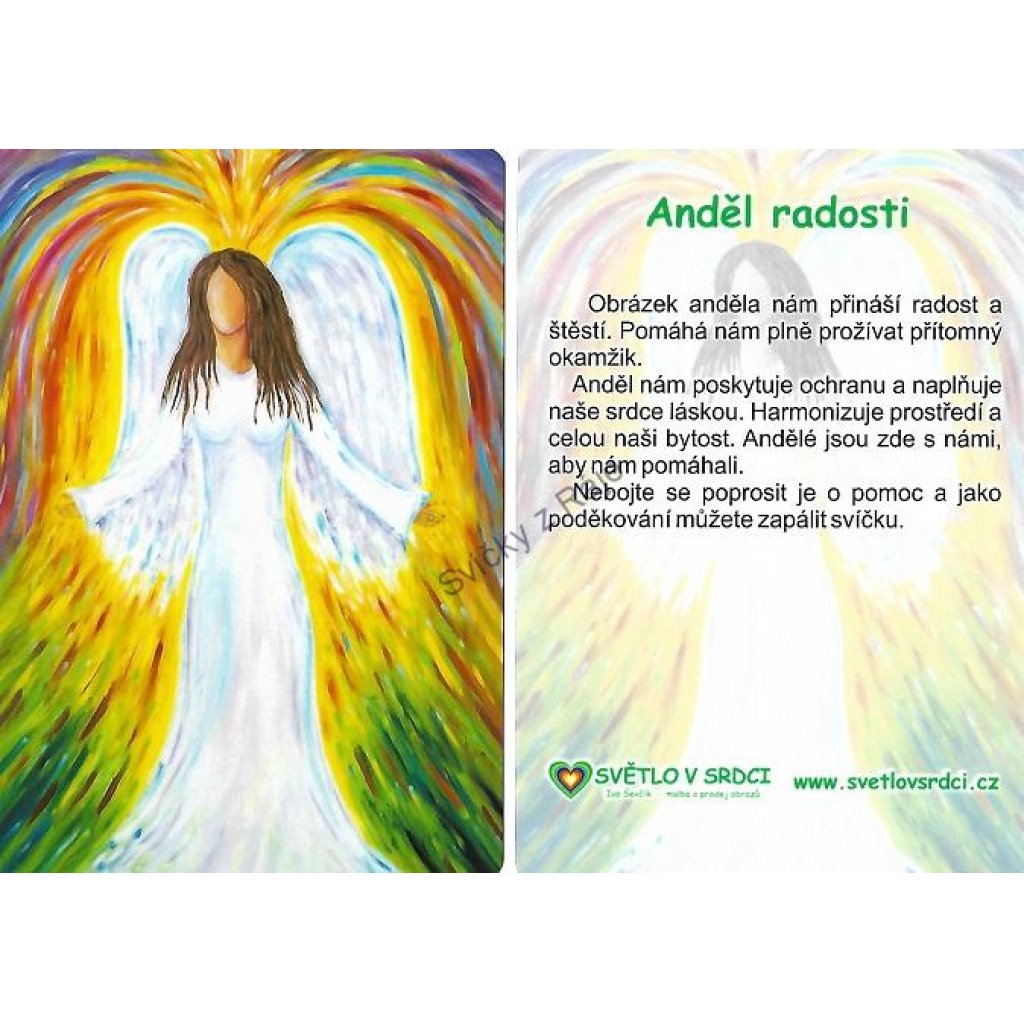 Anděl radosti - harmonizační obrázek