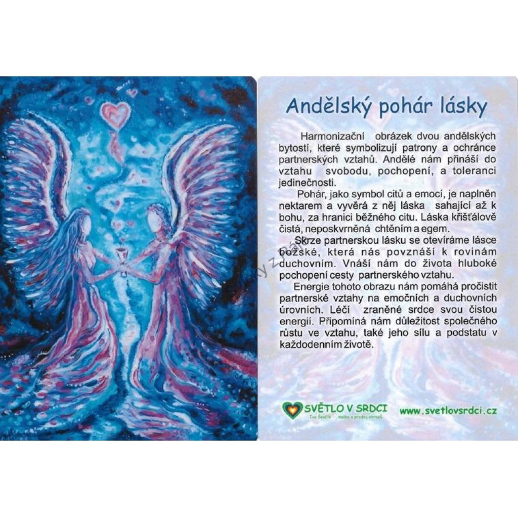 Andělský pohár lásky - harmonizační obrázek
