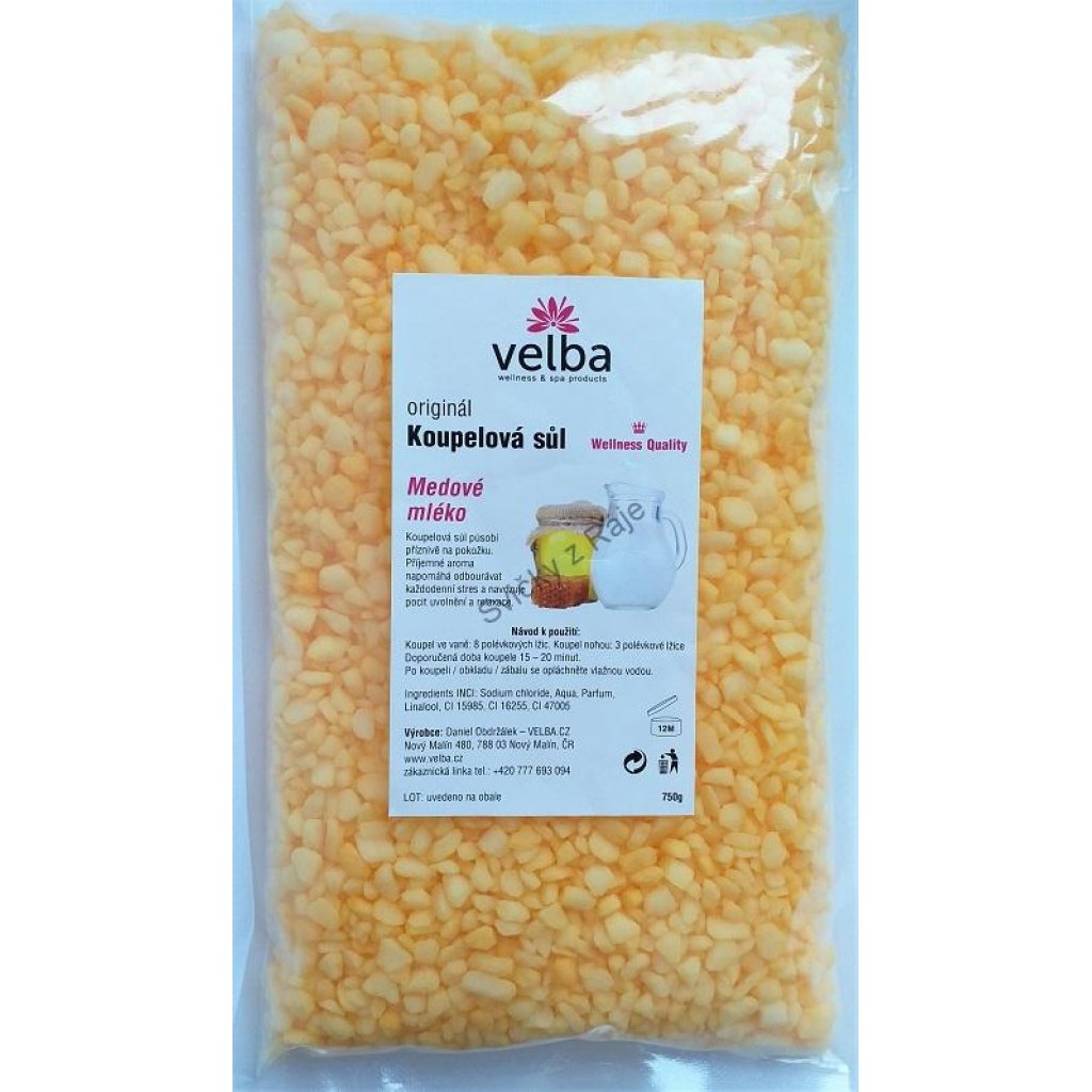 Koupelová sůl medové mléko 750g
