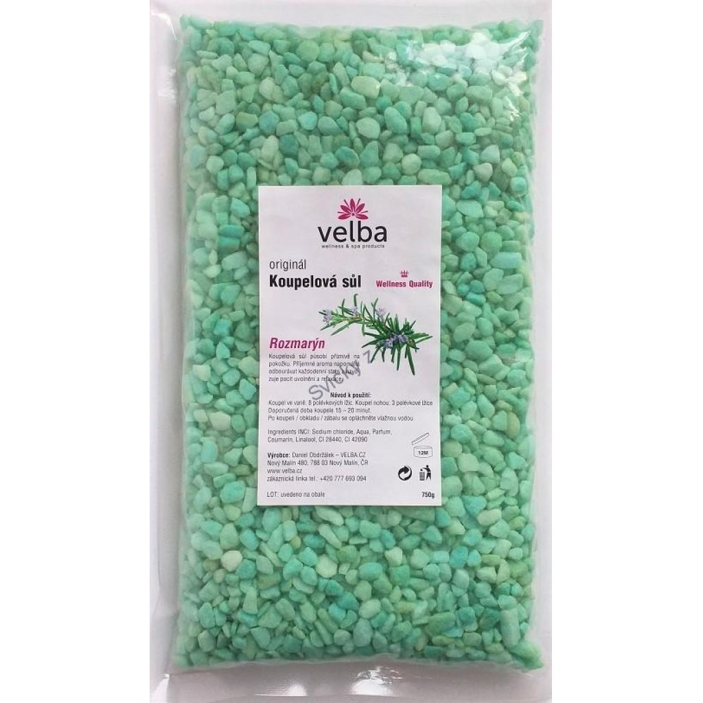 Koupelová sůl rozmarýn 750g