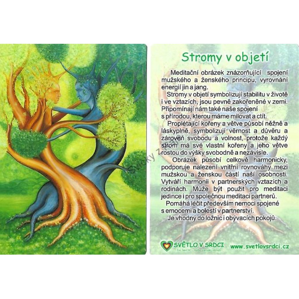 Stromy v objetí - harmonizační obrázek