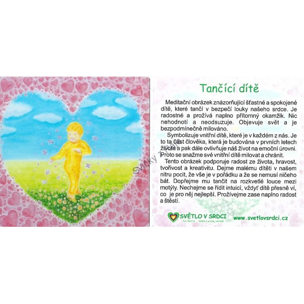 Tančící dítě - harmonizační obrázek