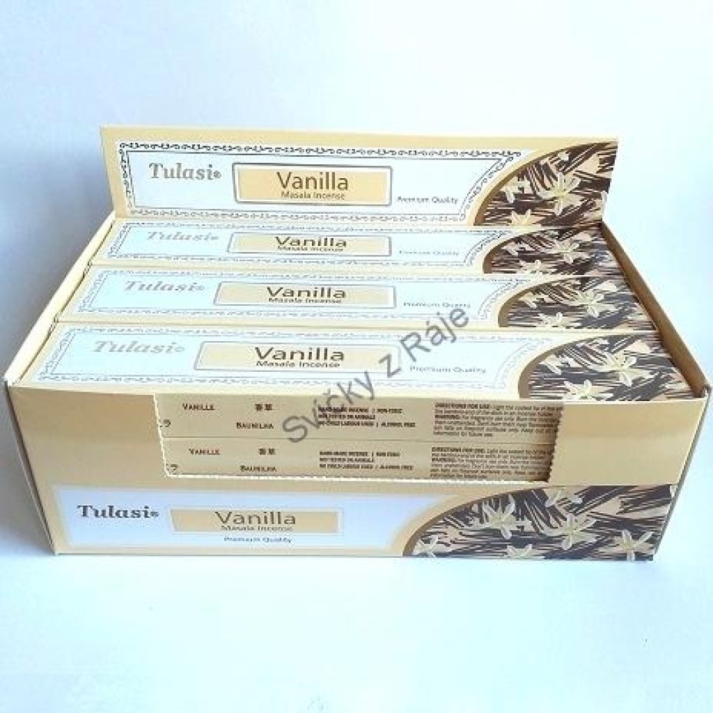 Tulasi indické vonné tyčinky Premium VANILLA (Vanilka)