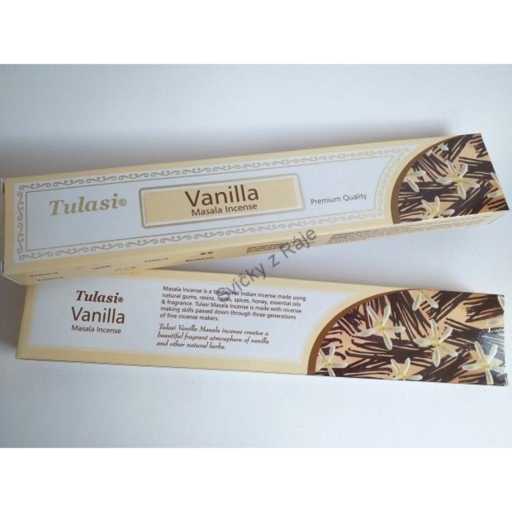 Tulasi indické vonné tyčinky Premium VANILLA (Vanilka)