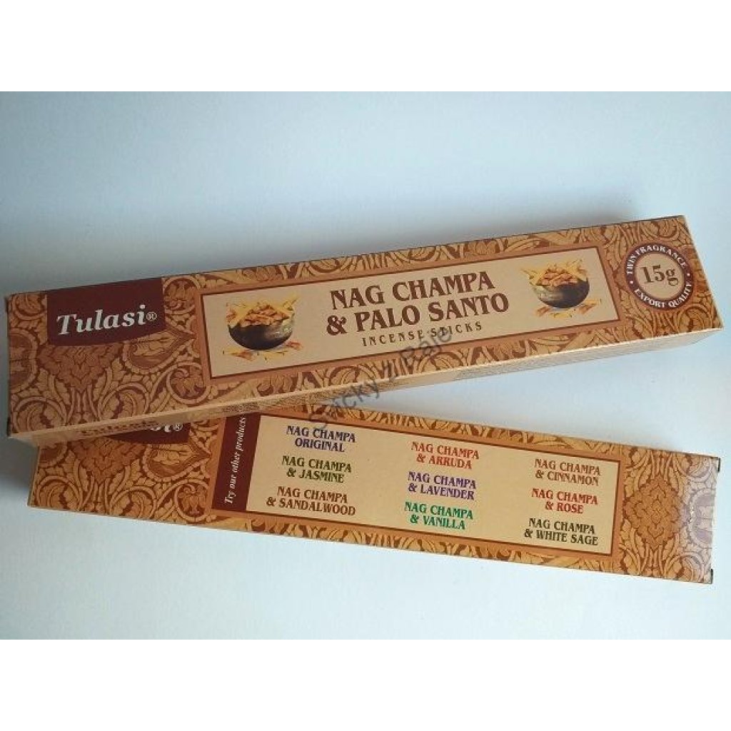 Vonné tyčinky - Nag champa & PALO SANTO (Svaté dřevo)
