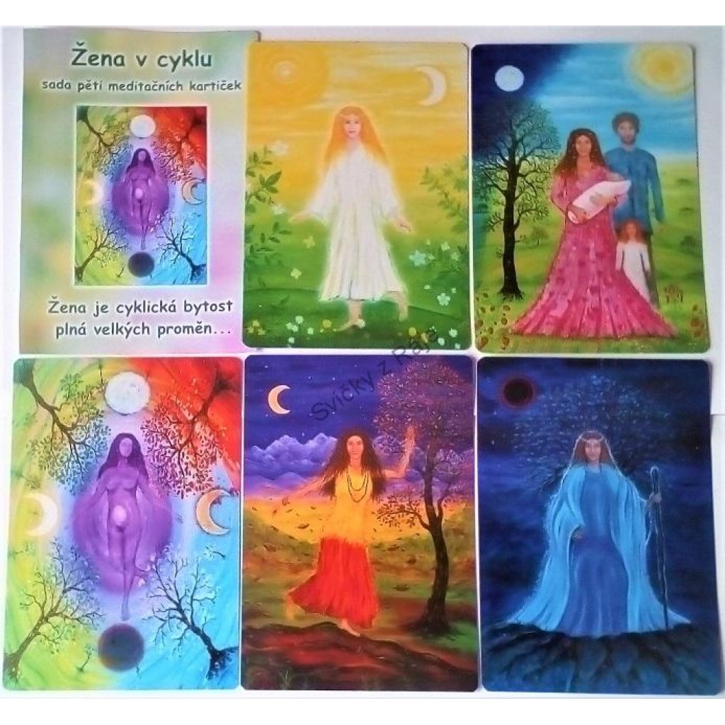 Žena v cyklu - sada harmonizačních obrázků 10 x 15 cm