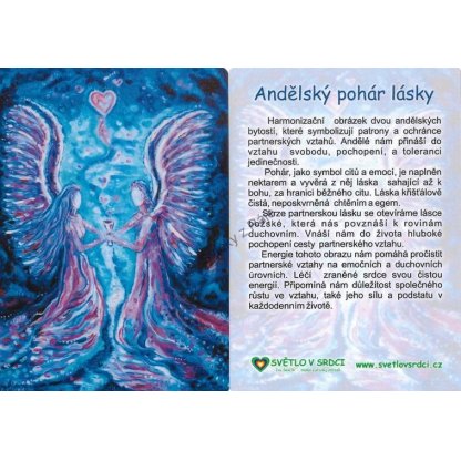 Andělský pohár lásky - harmonizační obrázek