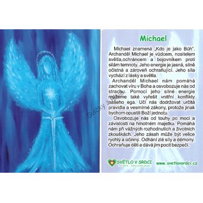 Archanděl Michael - harmonizační obrázek