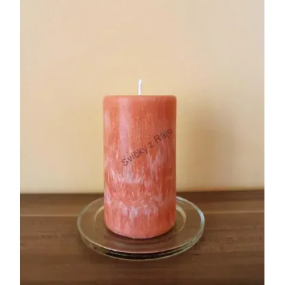 Svíčka s citátem lososová