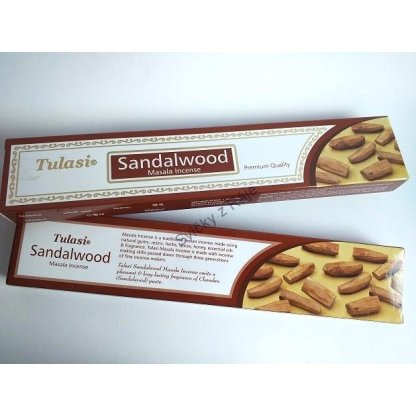 Tulasi indické vonné tyčinky Premium SANDALWOOD (Santalové dřevo)