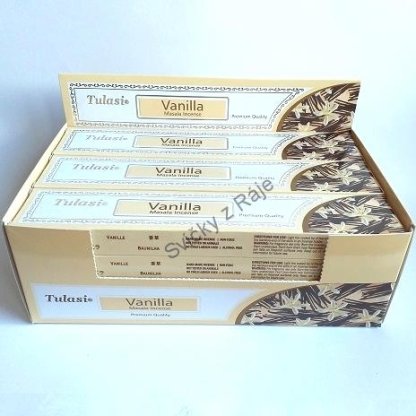 Tulasi indické vonné tyčinky Premium VANILLA (Vanilka)