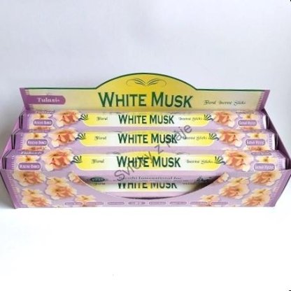 Tulasi White musk indické vonné tyčinky