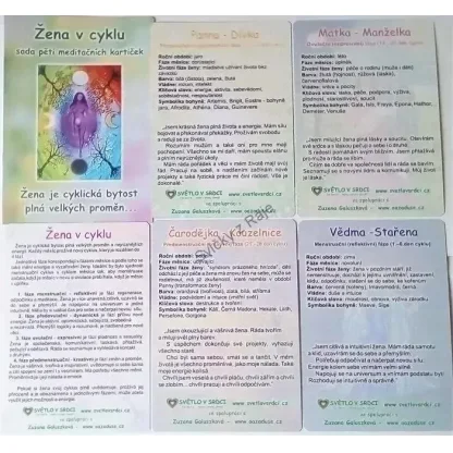 Žena v cyklu - sada harmonizačních obrázků 10 x 15 cm