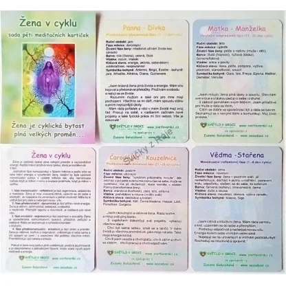 Žena v cyklu - sada harmonizačních obrázků 9 x 6,5 cm