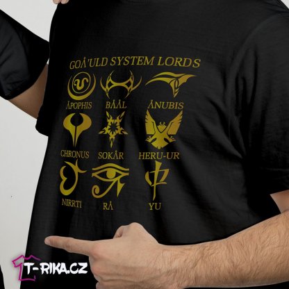 T-riko černé - Goauld System Lords