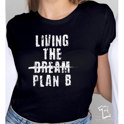 T-riko černé - Living plan B