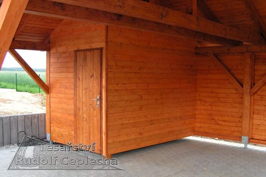 Realizace zakázkového garážového stání s vestavěným nářaďovým domkem, Zruč - Senec, foto 7