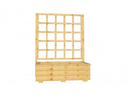 Dřevěný truhlík Bety 5010 s mřížkou Mini