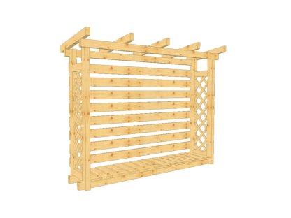 Dřevník Alfa 40200, bez střešní krytiny 2