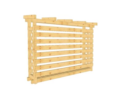 Dřevník Alfa 40200, bez střešní krytiny
