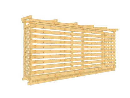 Dřevník Alfa Klasika 80400, bez střešní krytiny