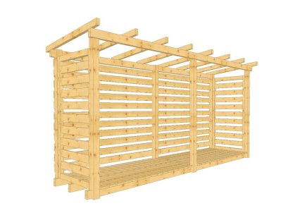 Dřevník Béďa 100400, bez střešní krytiny