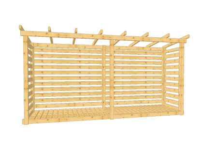 Dřevník Béďa 100400, bez střešní krytiny