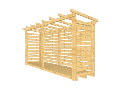 Dřevník Béďa 100400, bez střešní krytiny