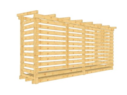 Dřevník Béďa 100400, bez střešní krytiny