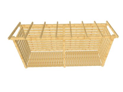 Dřevník Béďa 100400, bez střešní krytiny