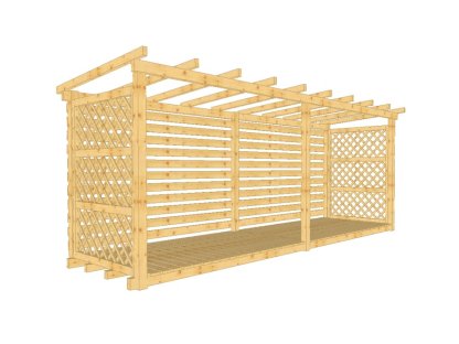 Dřevník Macík 140500, bez střešní krytiny