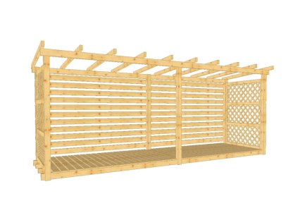 Dřevník Macík 140500, bez střešní krytiny 2