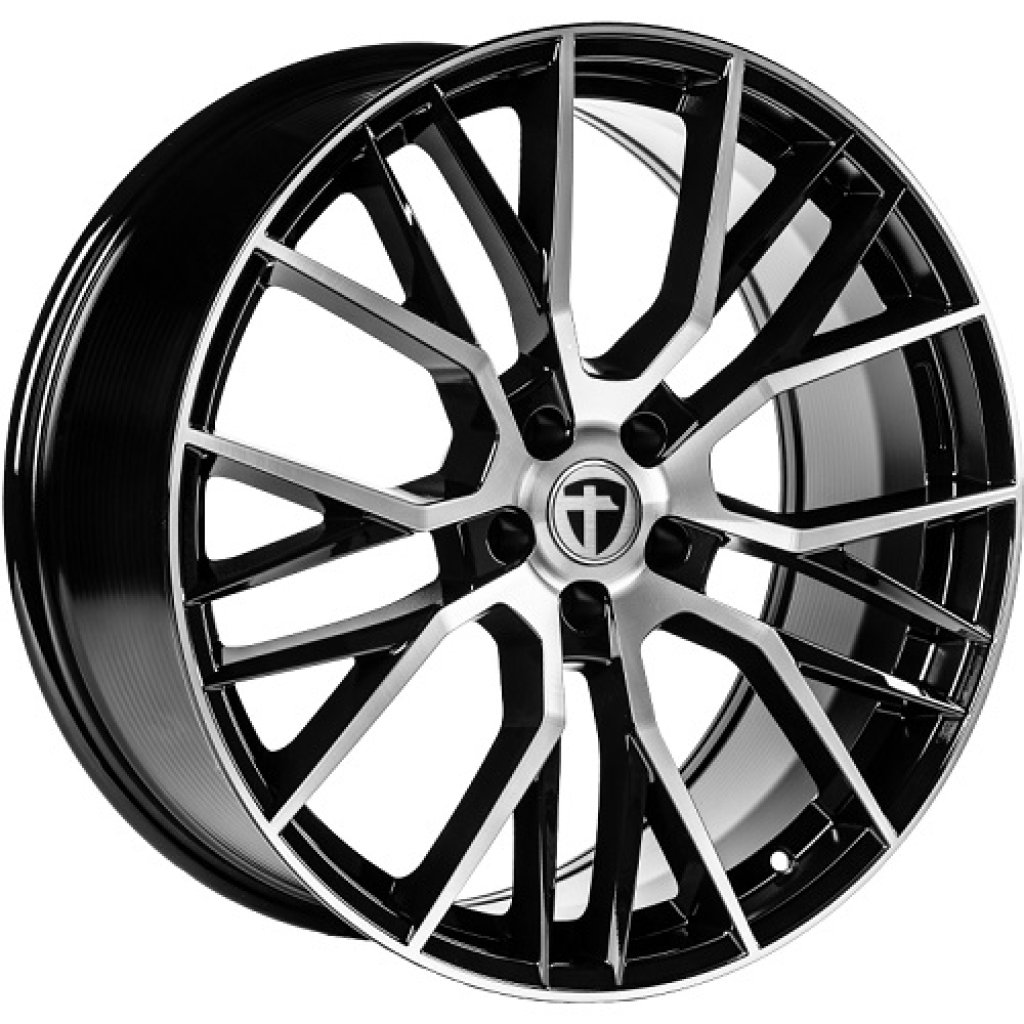 10,0x21 5/112 ET20 Tomason TN23; black diamond polished, kužel, průměr 66,6 (900kg)