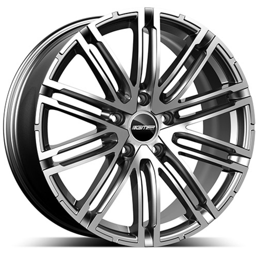 10,0x21 5/112 ET30 GMP Targa; anthracite diamond, kulová R14, průměr 66,5 (880kg)