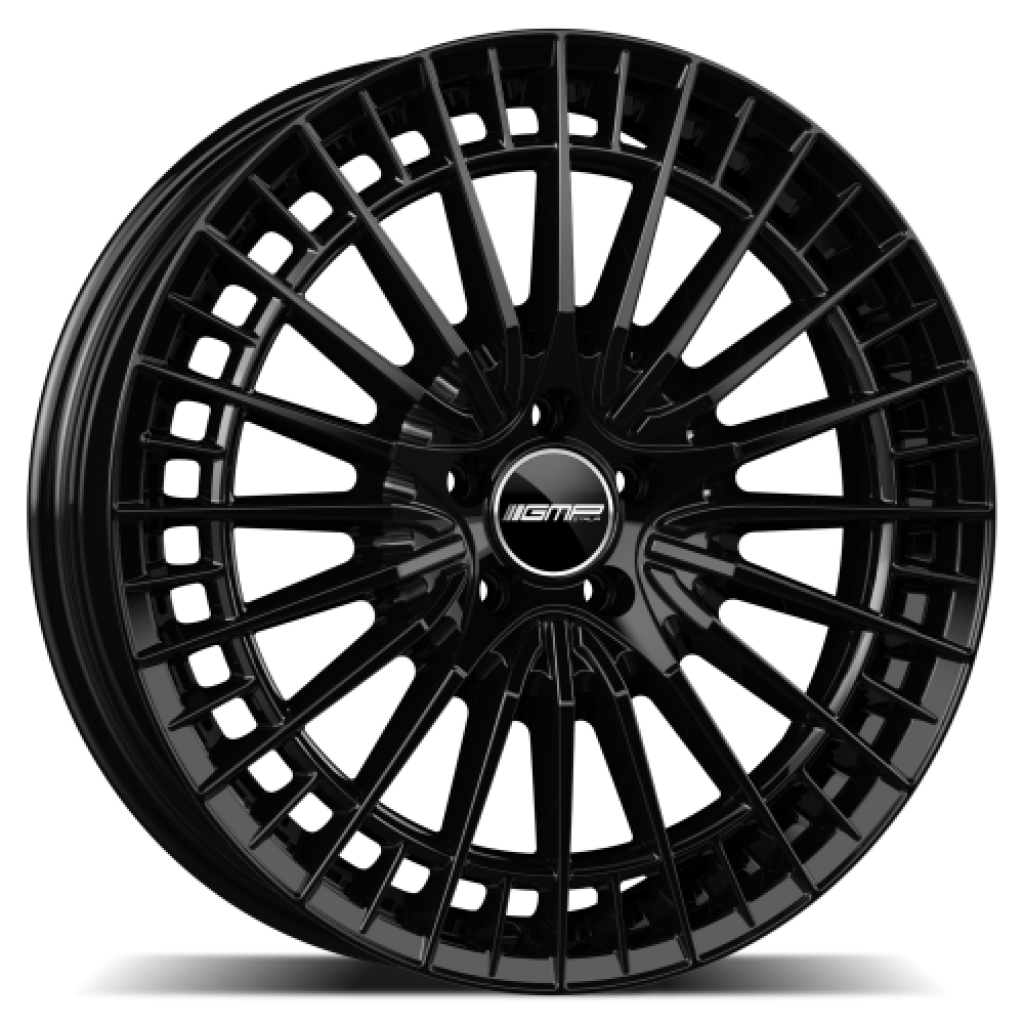 10,0x21 5/112 ET64 GMP Qstar; glossy black, kulová R14, průměr 66,6 (900kg)