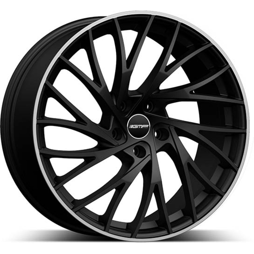 10,0x21 5/120 ET35 GMP Enigma Concave; matt black diamond lip, kužel, průměr 72,6 (750kg)