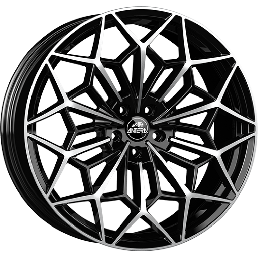 10,0x23 5/120 ET40 Antera A105; piano black diamond, rovná d.p., průměr 72,6 (1100kg)