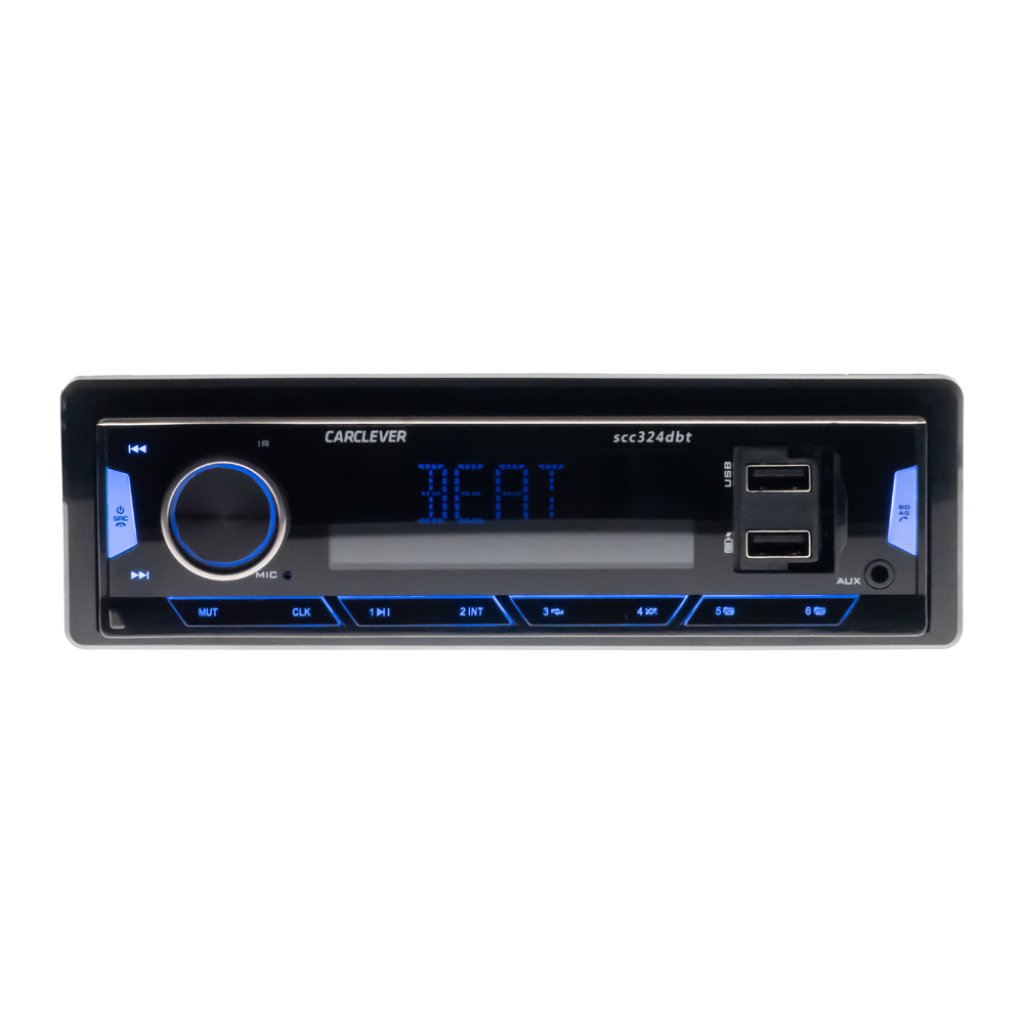1DIN 12/24V DAB+/FM autorádio Bluetooth/USB/SD/AUX, odnímatelný panel