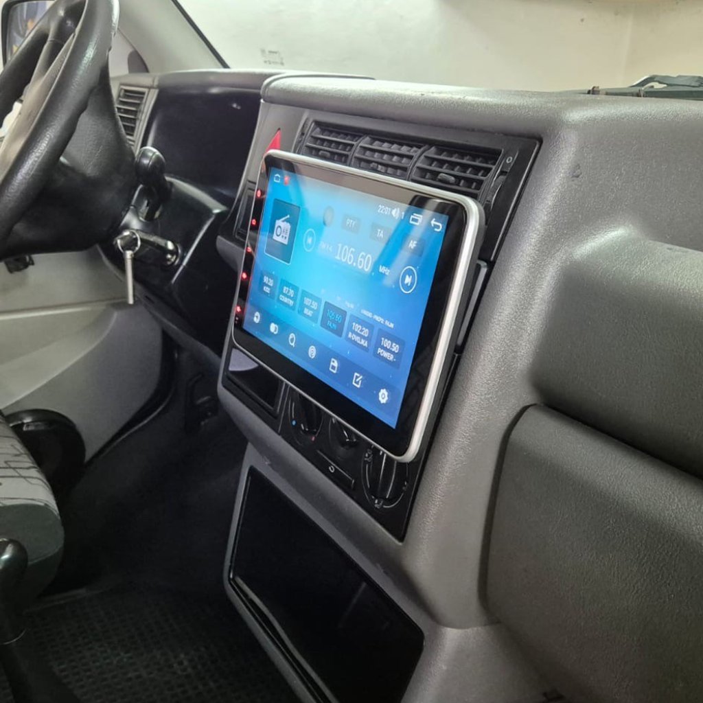 1DIN autorádio s 10" LCD, OS Android, WI-FI, GPS, CarPlay, Bluetooth, 2x USB, 4G