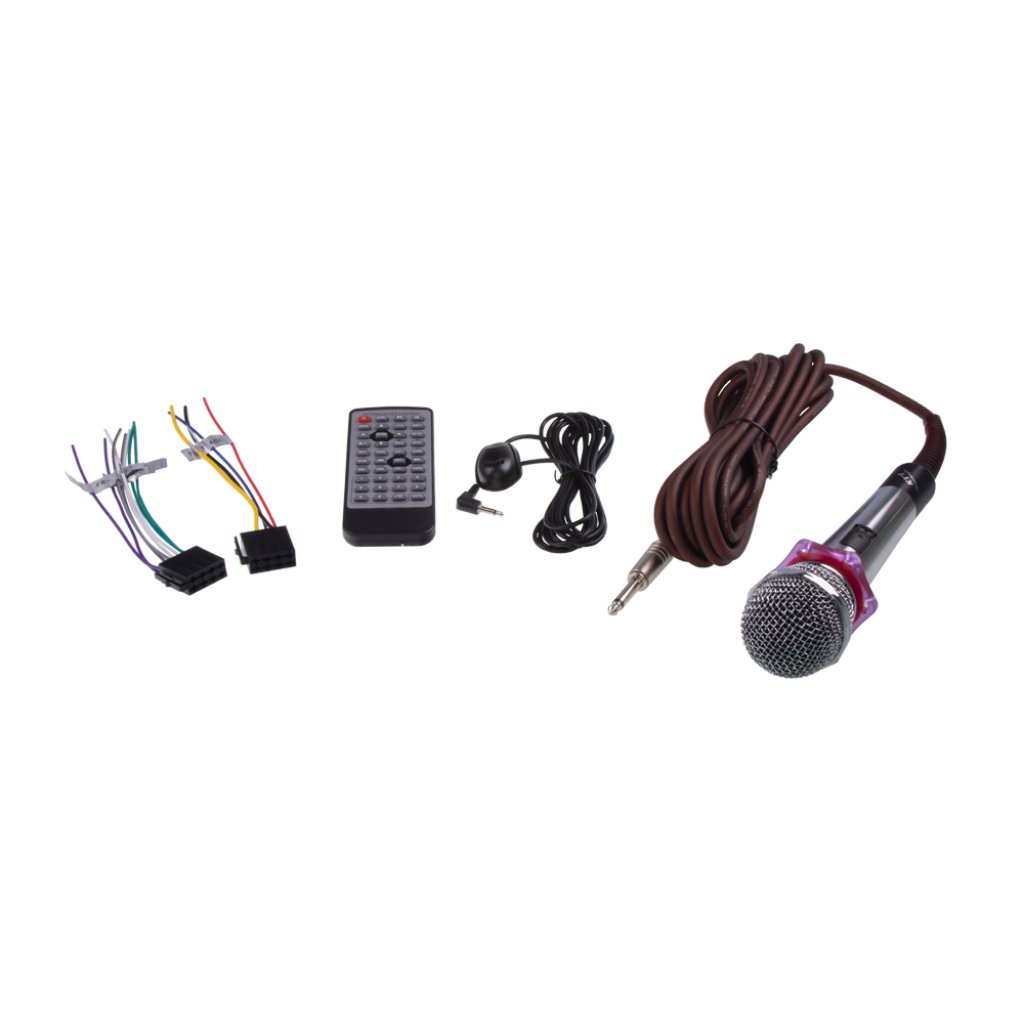 1DIN rádio pro autobusy s DVD/CD, 2x USB, SD, Bluetooth + HF, Mikrofon pro průvodce + prop HF