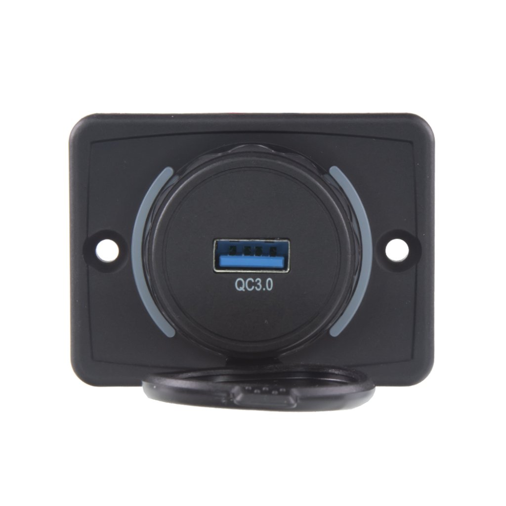 1x USB QC3.0 zásuvka 12/24V, montáž na povrch