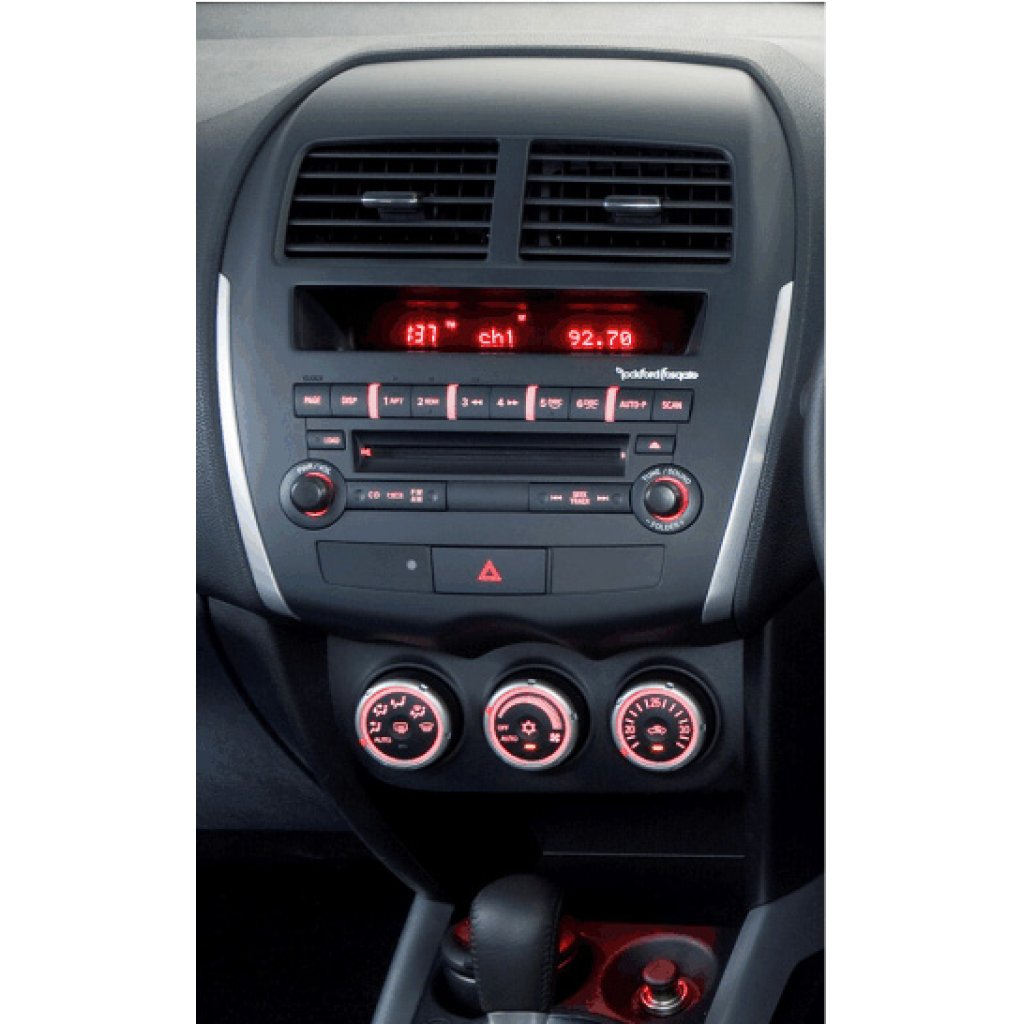 2DIN/1DIN redukce pro Mitsubishi ASX 06/2010-14, Outlander, Peugeot