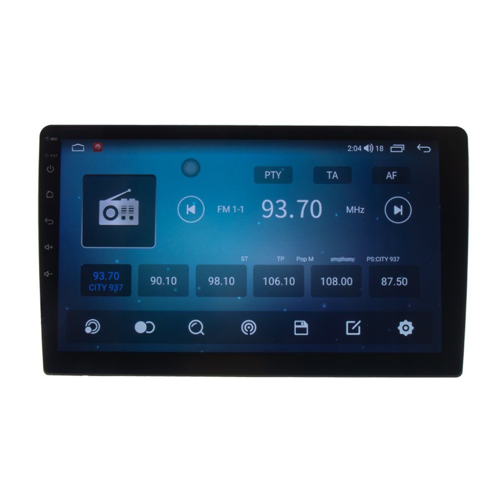 2DIN autorádio s 10,1" LCD, OS Android, WI-FI, GPS, CarPlay, Bluetooth, 2x USB, 4G