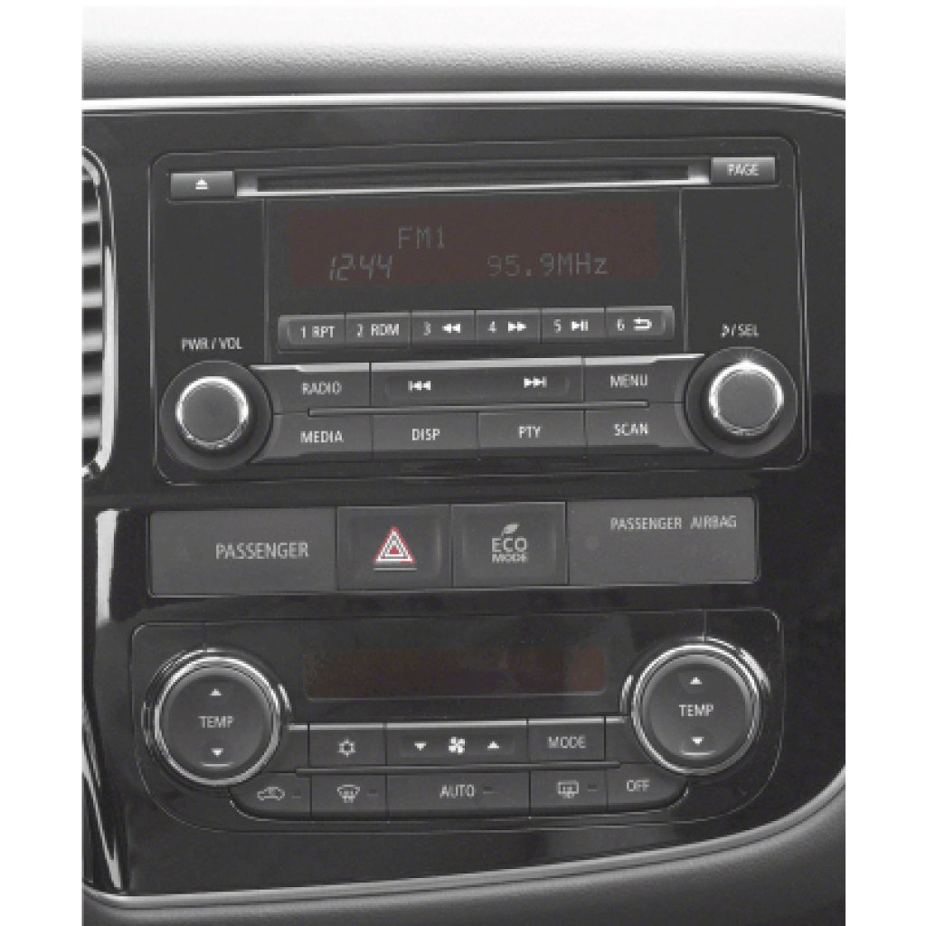 2DIN redukce pro Citroen Crosser, Mitsubishi Outlander, Peugeot 4007