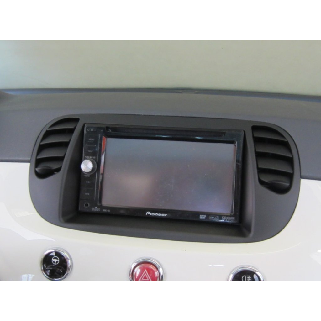 2DIN redukce pro Fiat 500 10/2007- černá matná